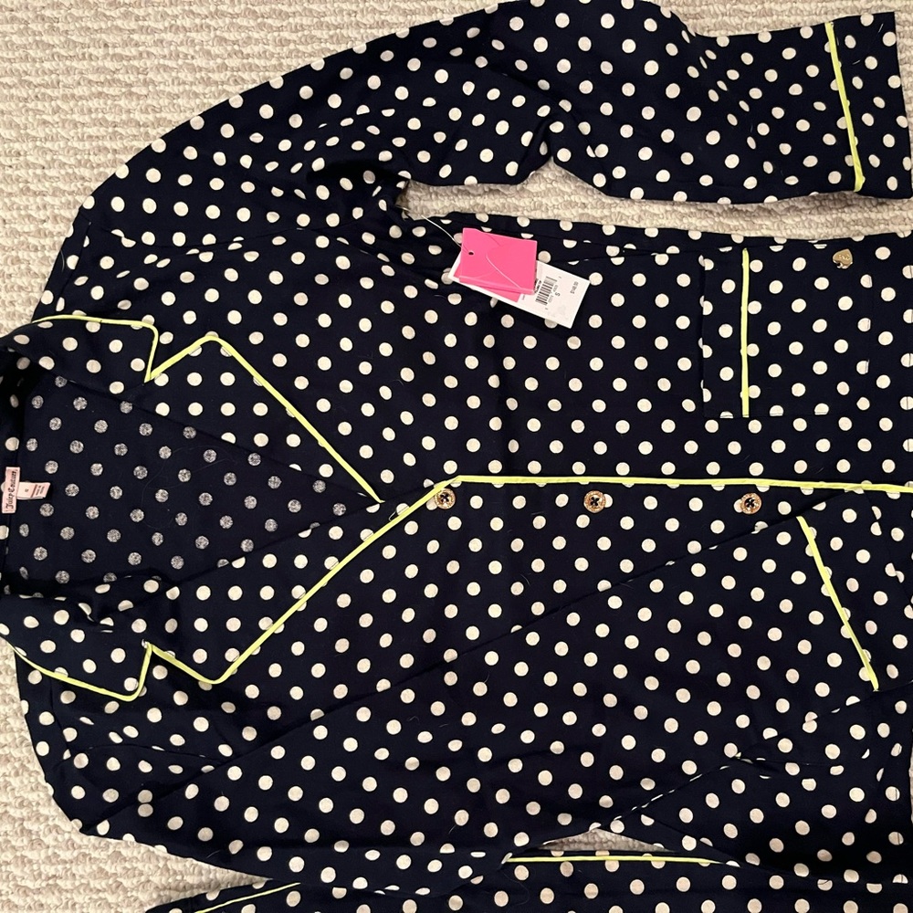 Juicy couture new with tags flannel pajama set